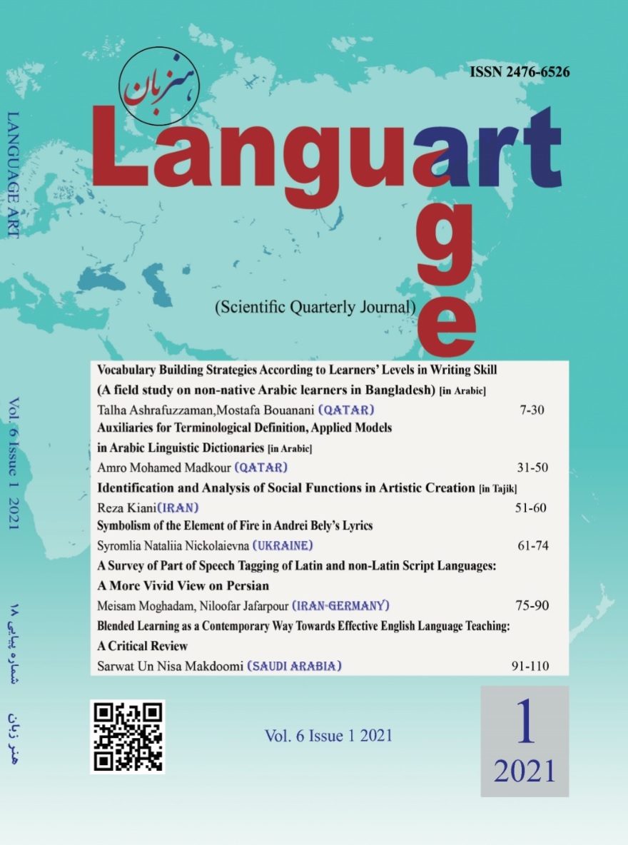 					View Vol. 6 No. 1 (2021): Language Art
				
